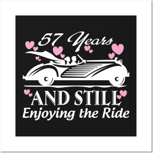 Anniversary Gift 57 years Wedding Marriage Posters and Art